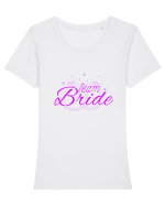 Team Bride  Tricou mânecă scurtă guler larg fitted Damă Expresser
