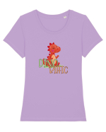 Dinorific  Tricou mânecă scurtă guler larg fitted Damă Expresser