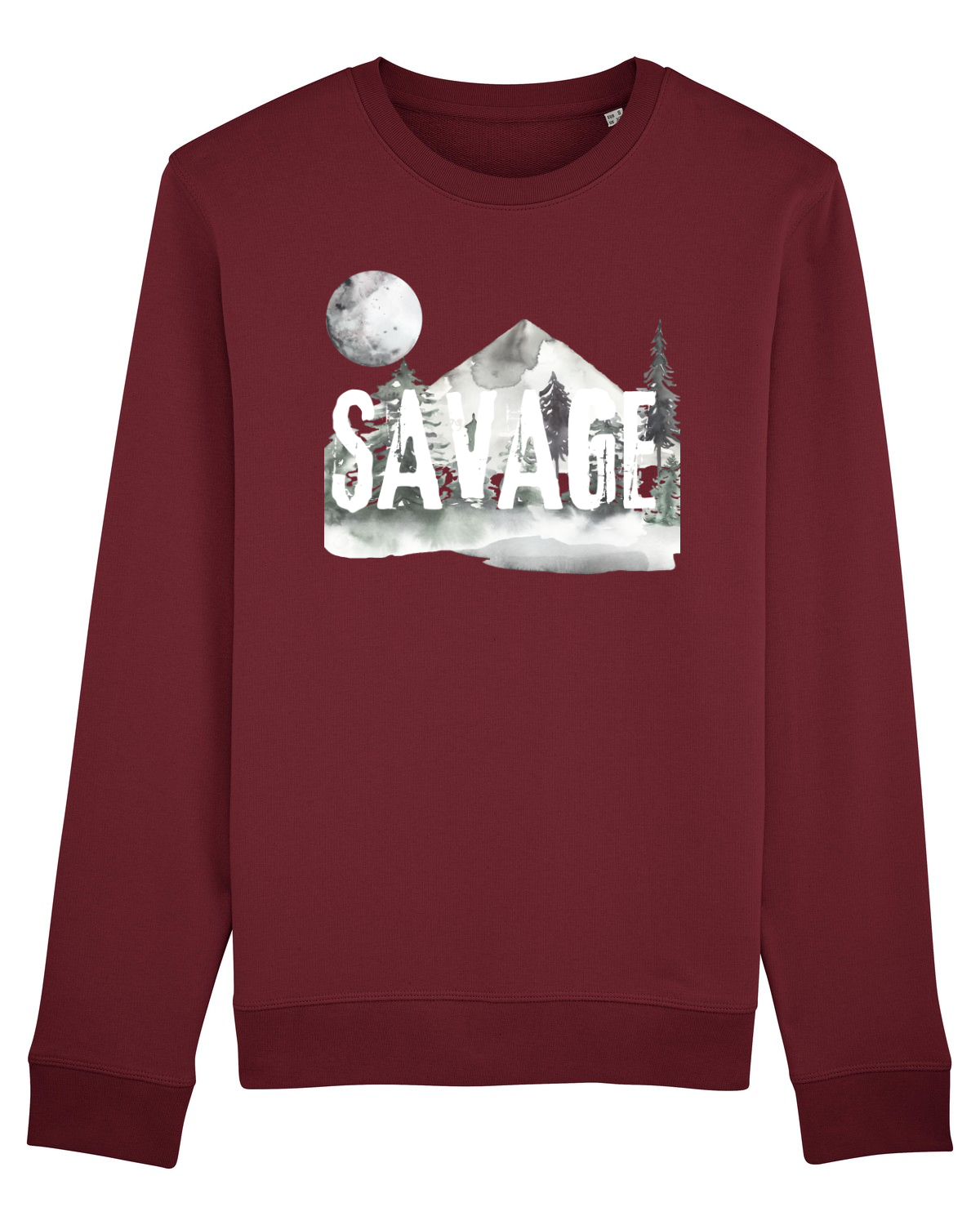 Bluză mânecă lungă Unisex Rise Burgundy