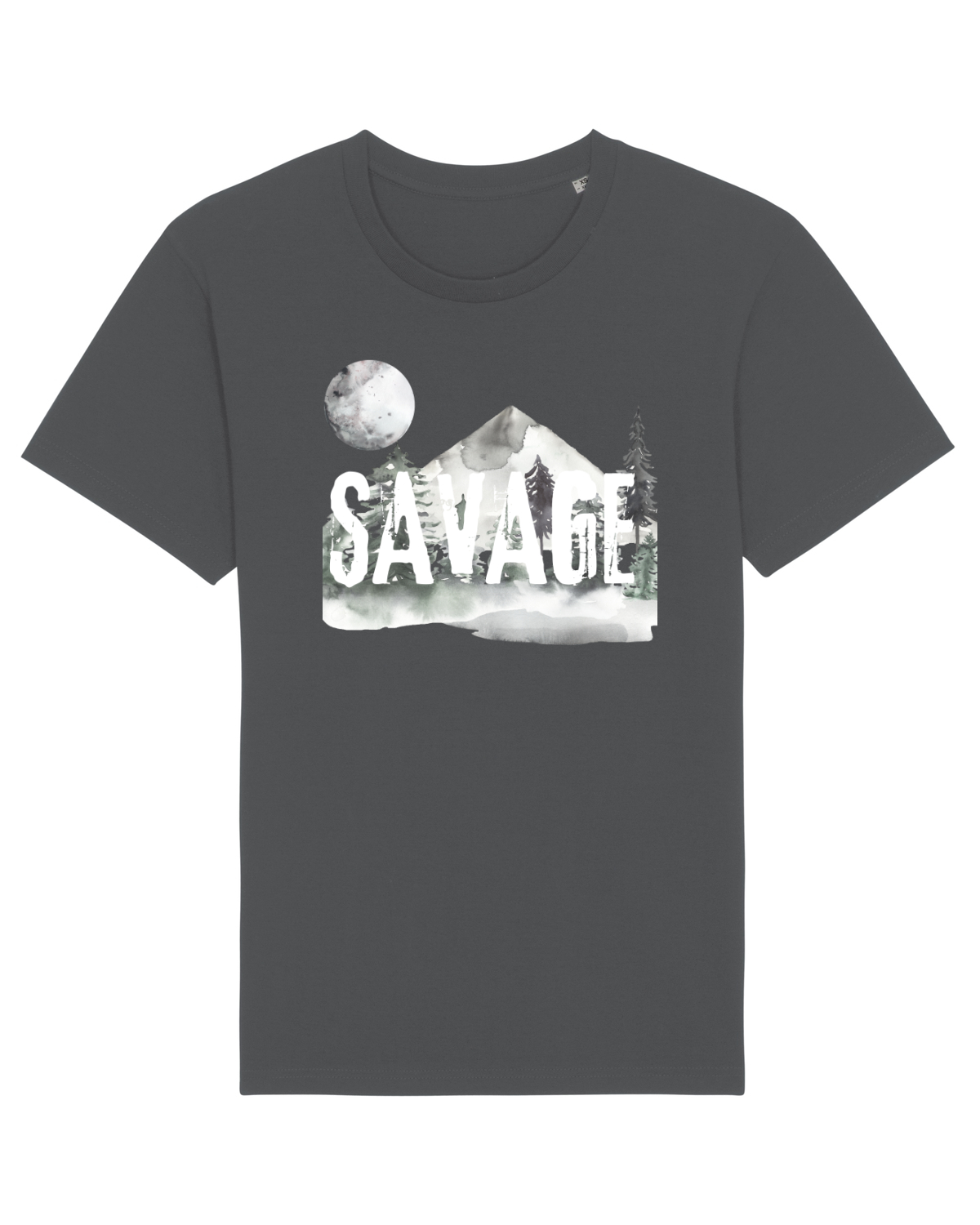 Tricou mânecă scurtă Unisex Rocker Anthracite