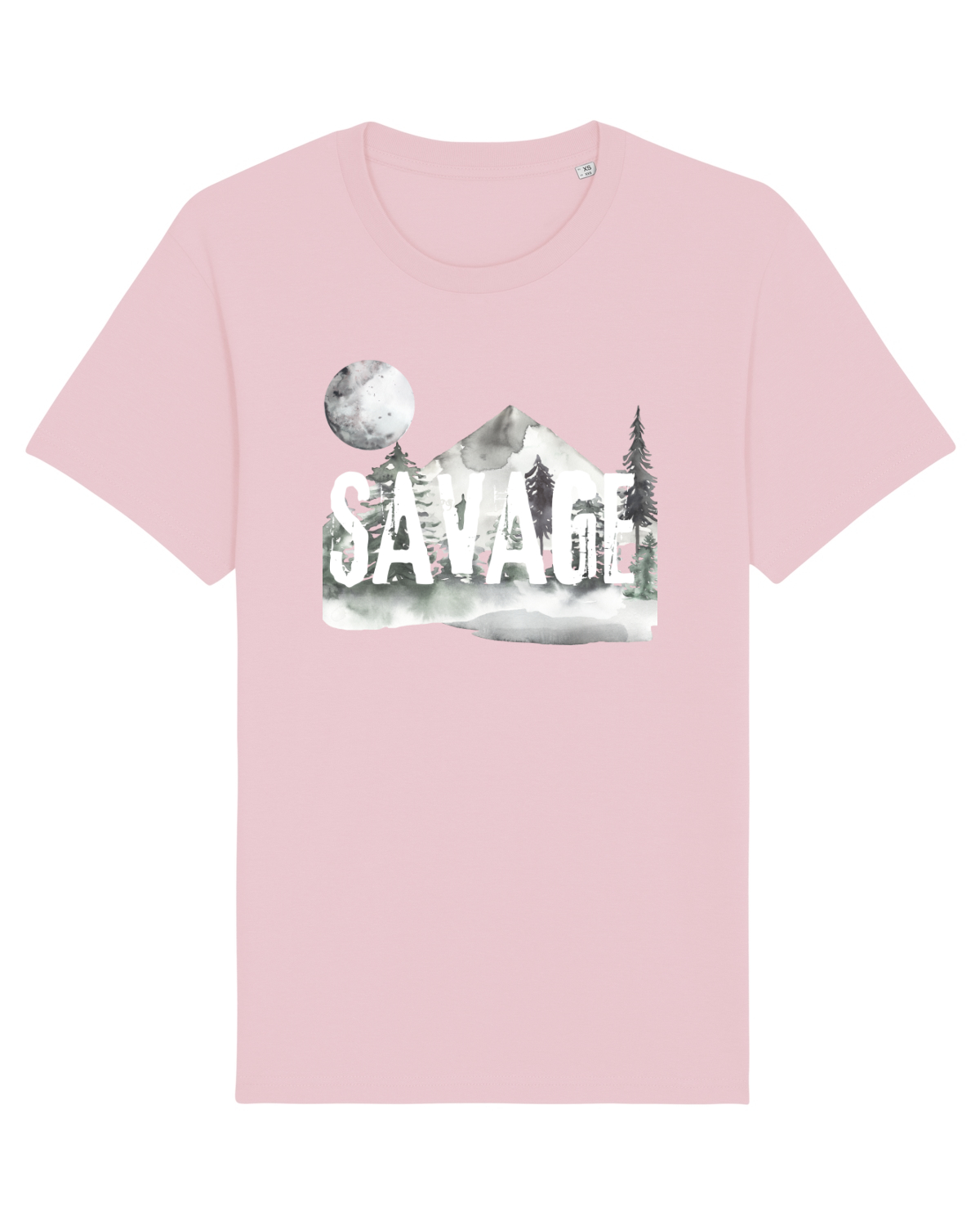 Tricou mânecă scurtă Unisex Rocker Cotton Pink