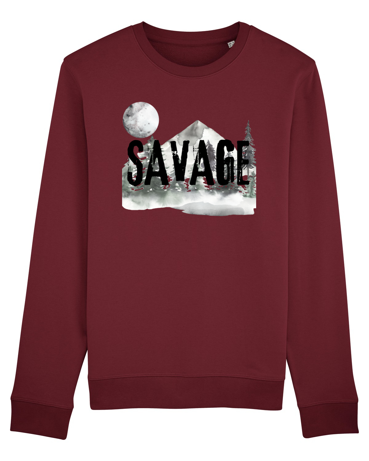 Bluză mânecă lungă Unisex Rise Burgundy