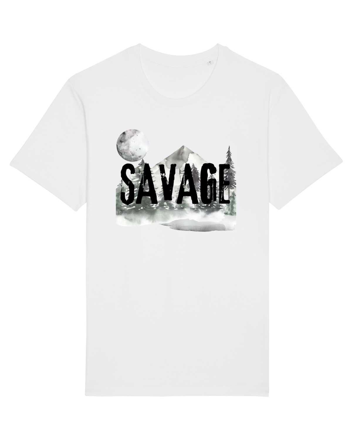 Tricou mânecă scurtă Unisex Rocker White