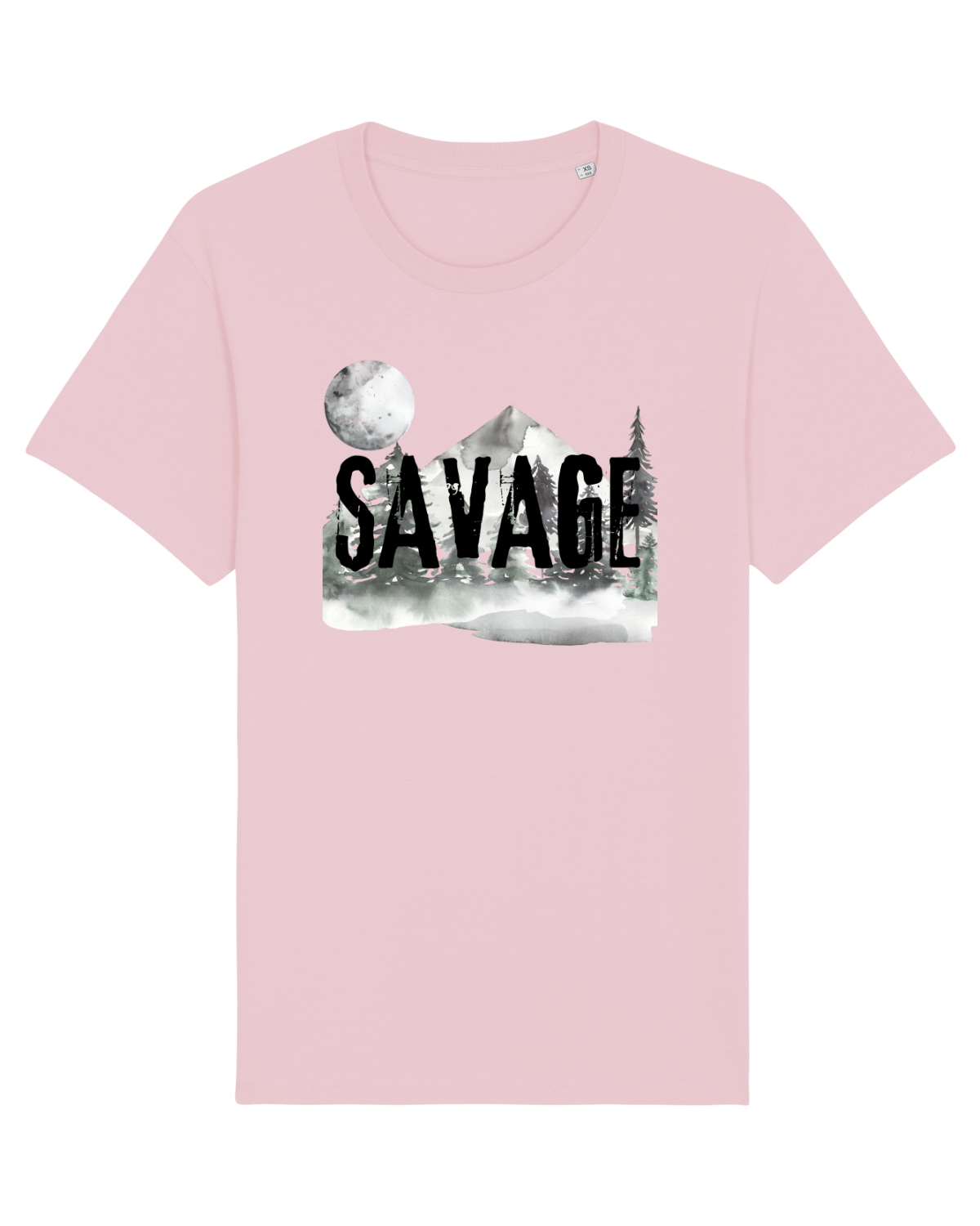 Tricou mânecă scurtă Unisex Rocker Cotton Pink