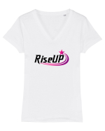 RiseUp Tricou mânecă scurtă guler V Damă Evoker