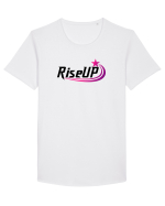RiseUp Tricou mânecă scurtă guler larg Bărbat Skater