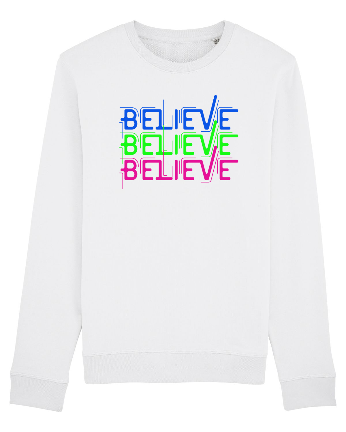 Bluză mânecă lungă Unisex Rise White