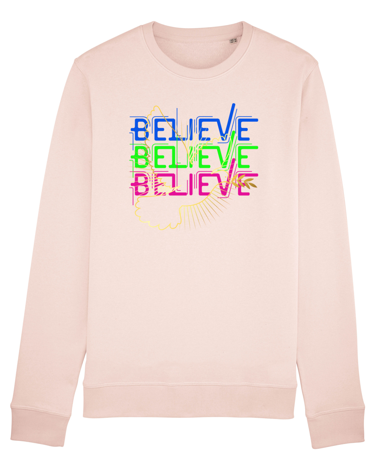Bluză mânecă lungă Unisex Rise Candy Pink
