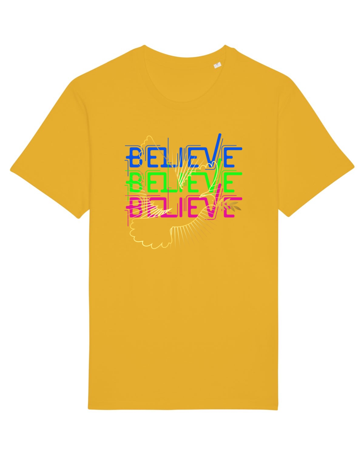 Tricou mânecă scurtă Unisex Rocker Spectra Yellow
