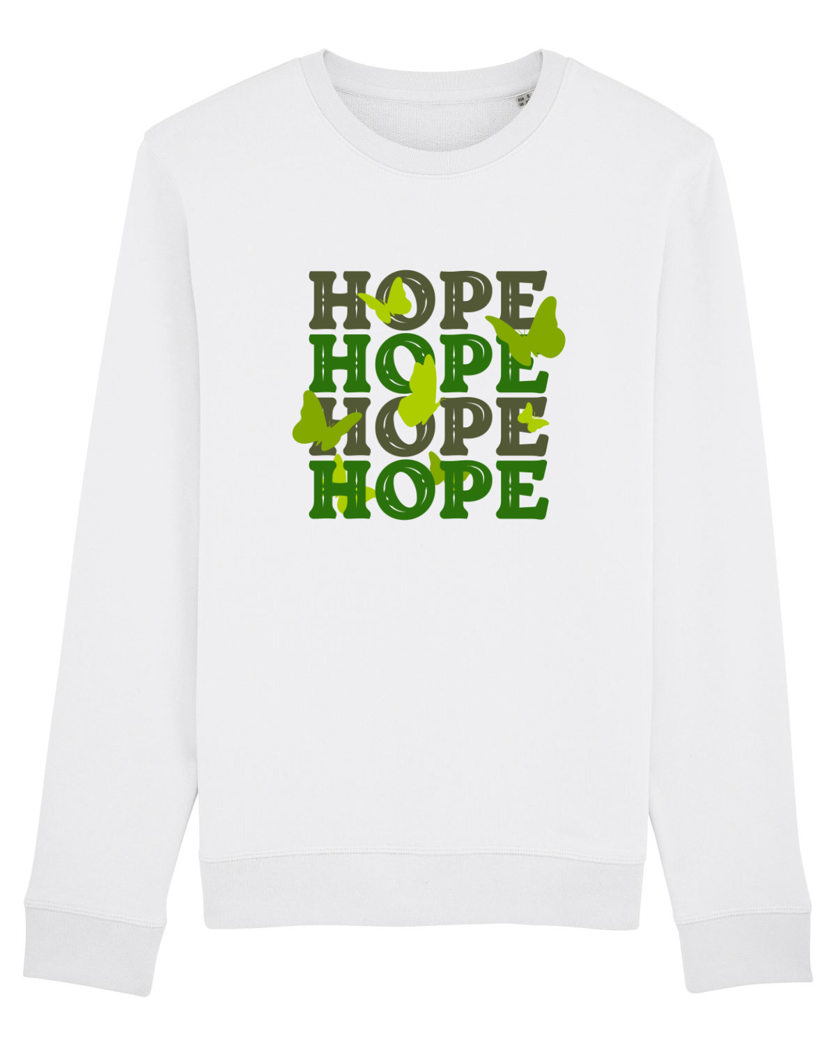 Bluză mânecă lungă Unisex Rise White