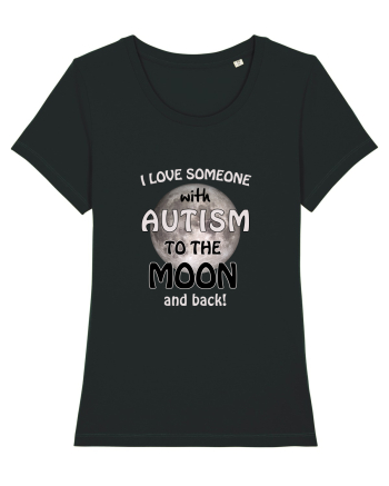 Autism Moon Black