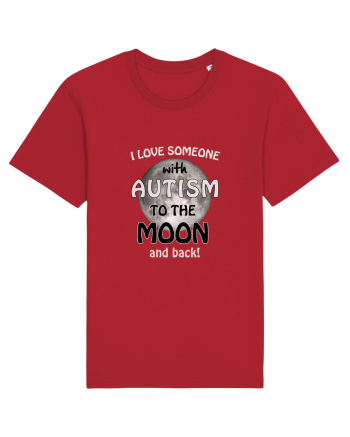 Autism Moon Red