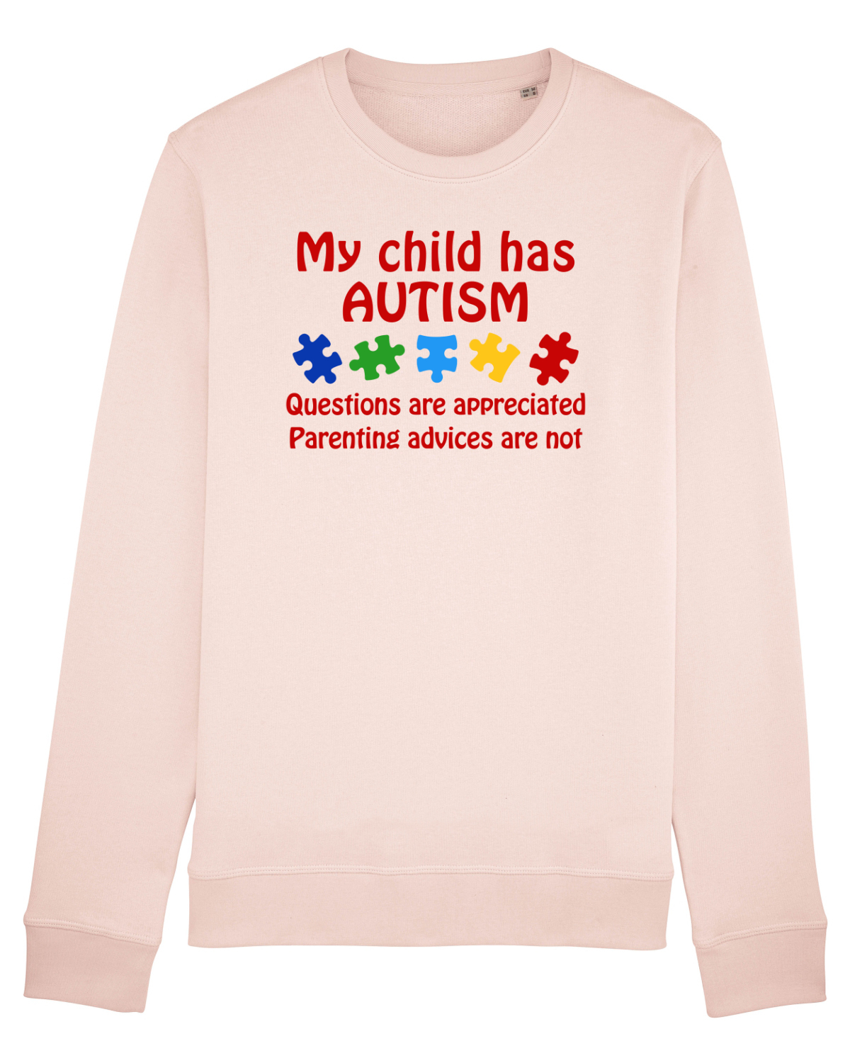 Bluză mânecă lungă Unisex Rise Candy Pink