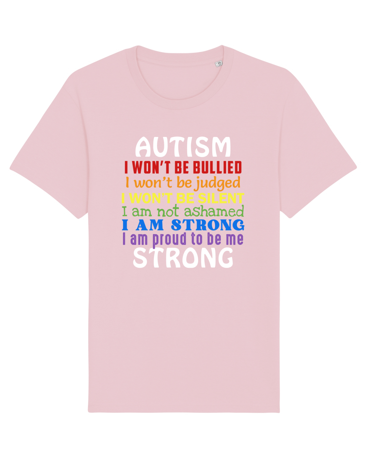 Tricou mânecă scurtă Unisex Rocker Cotton Pink