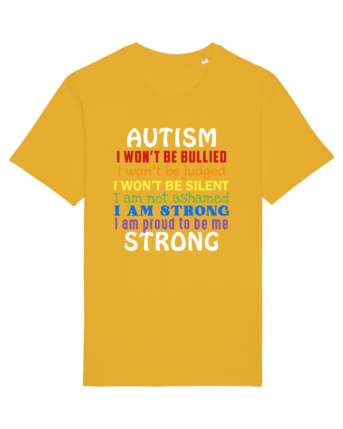Tricou mânecă scurtă Unisex Rocker Spectra Yellow