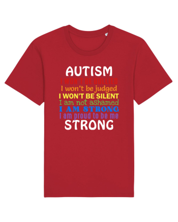 Autism Strong Red
