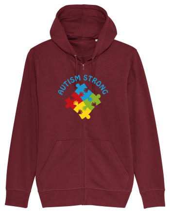 Autism Strong Burgundy