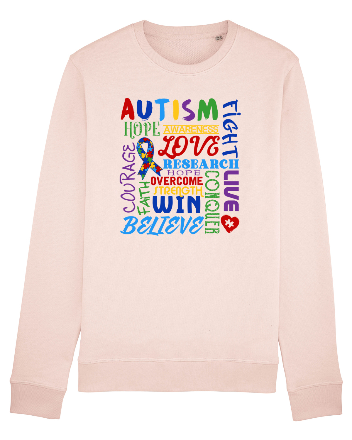 Bluză mânecă lungă Unisex Rise Candy Pink