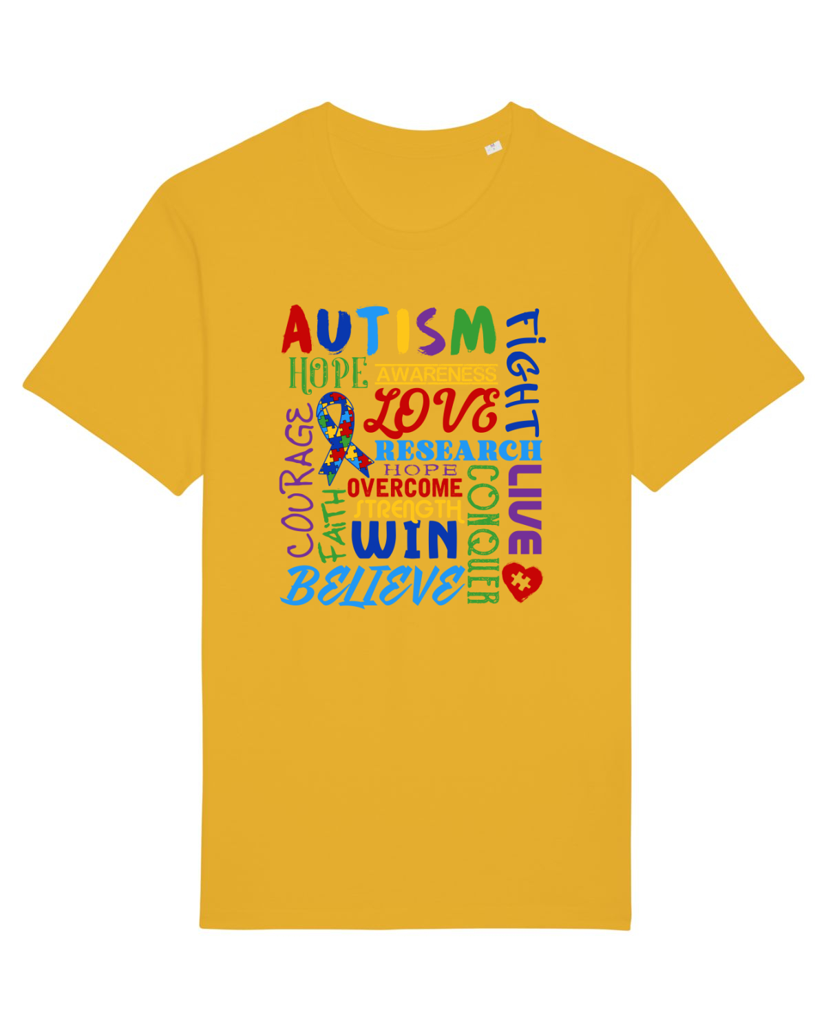 Tricou mânecă scurtă Unisex Rocker Spectra Yellow