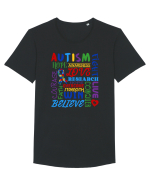 Autism Tricou mânecă scurtă guler larg Bărbat Skater