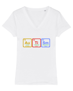 Autism   Tricou mânecă scurtă guler V Damă Evoker
