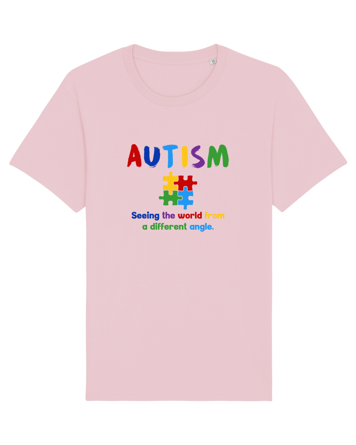 Tricou mânecă scurtă Unisex Rocker Cotton Pink