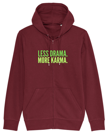 Lees Drama.More Karma. Burgundy