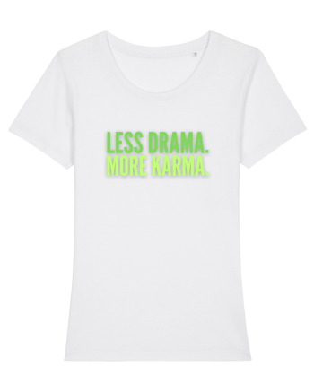 Lees Drama.More Karma. White