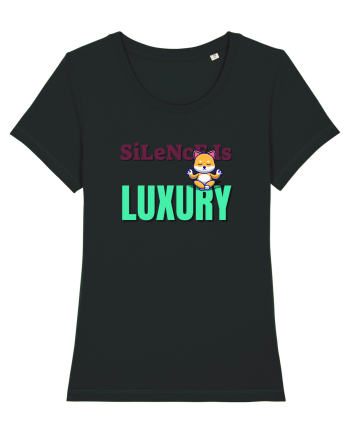 Silence is Luxury Black