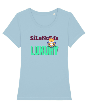 Silence is Luxury Sky Blue
