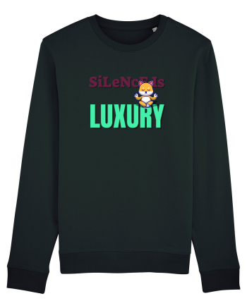 Silence is Luxury Black