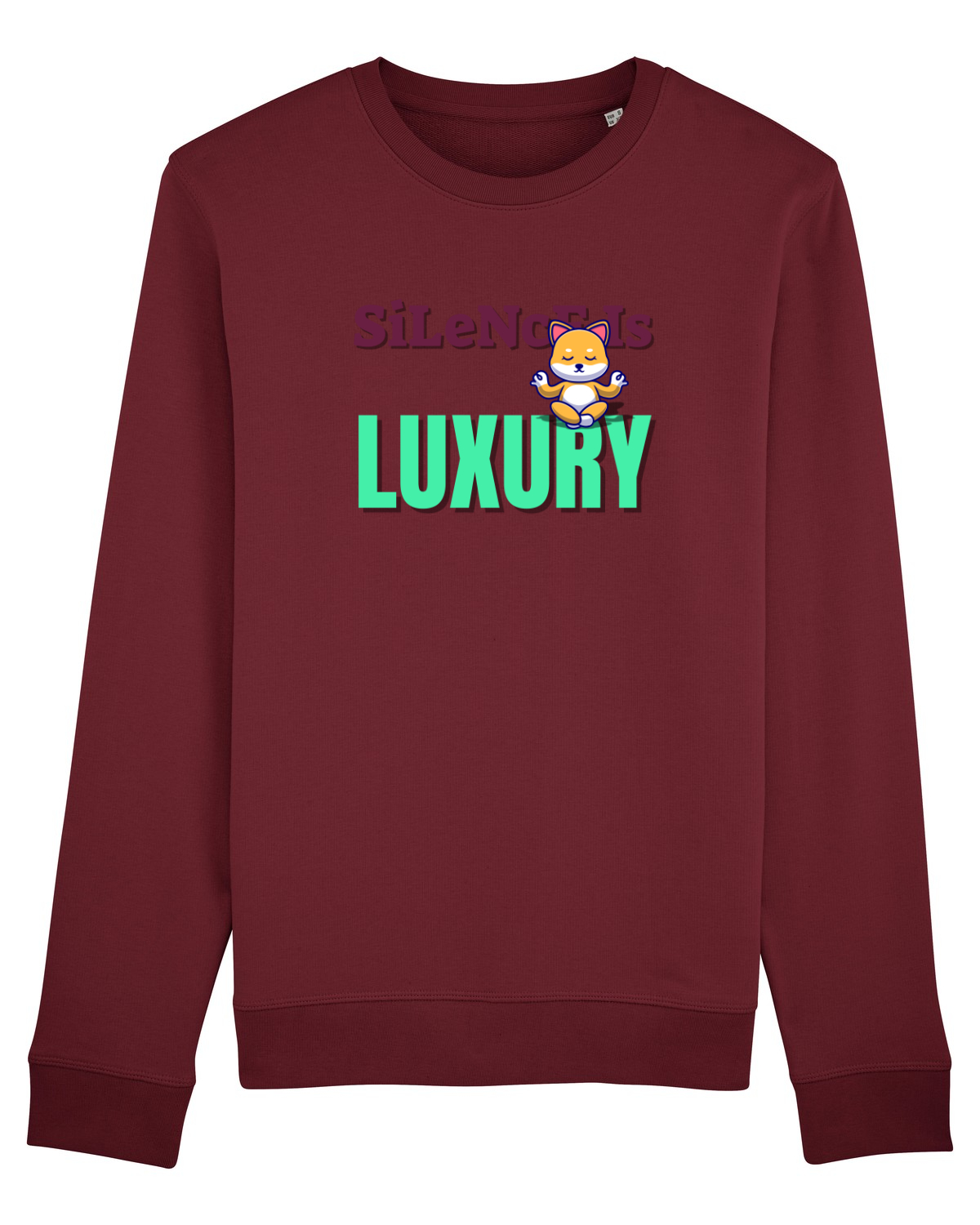 Bluză mânecă lungă Unisex Rise Burgundy