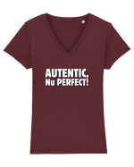 Autentic, nu perfect! Tricou mânecă scurtă guler V Damă Evoker
