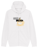 Made of dreams&Coffee  Hanorac cu fermoar Unisex Connector