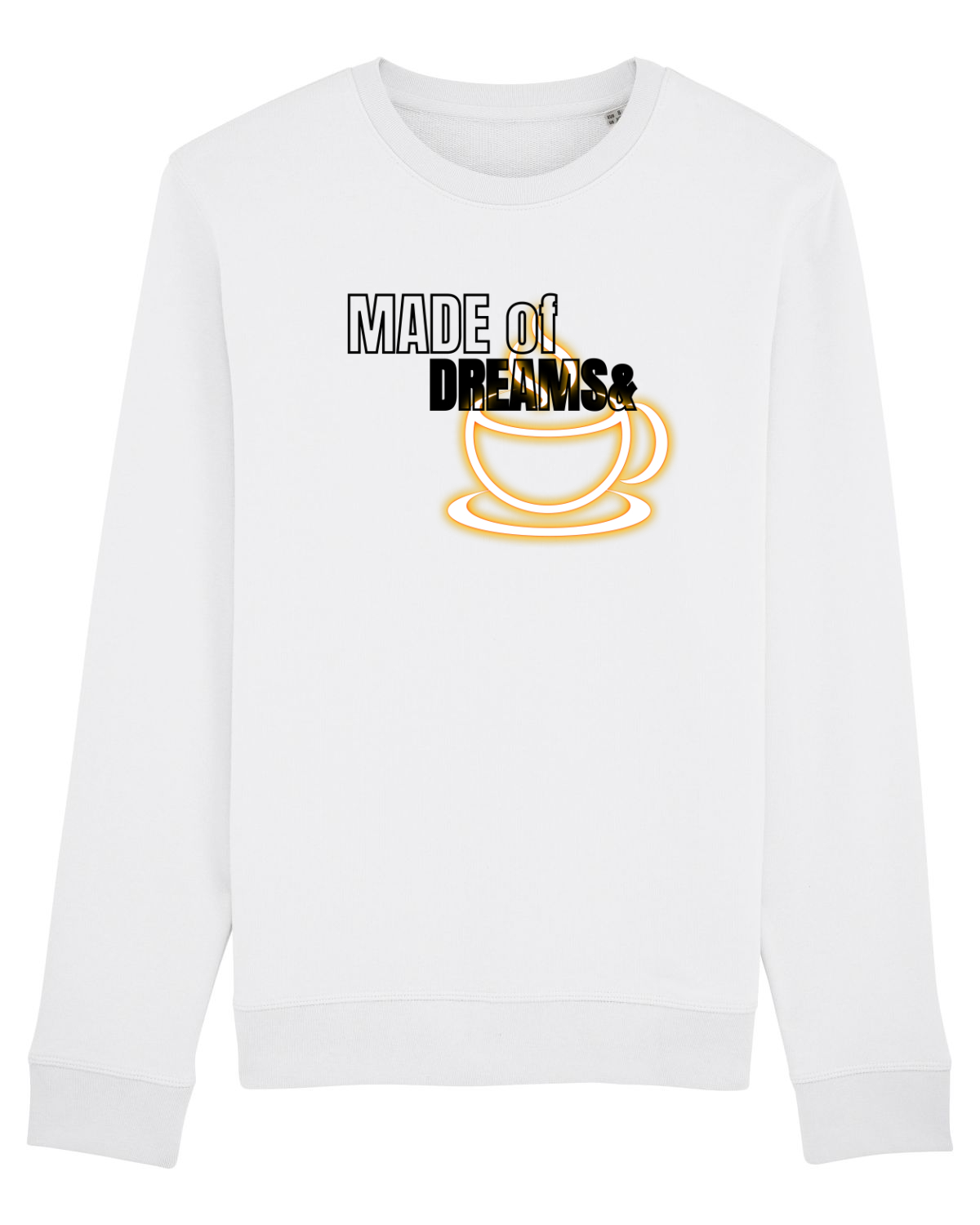 Bluză mânecă lungă Unisex Rise White