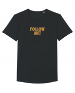 Follow me! Tricou mânecă scurtă guler larg Bărbat Skater