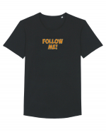 Follow me! Tricou mânecă scurtă guler larg Bărbat Skater