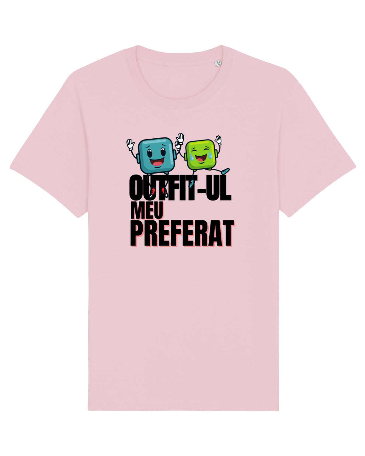 Tricou mânecă scurtă Unisex Rocker Cotton Pink