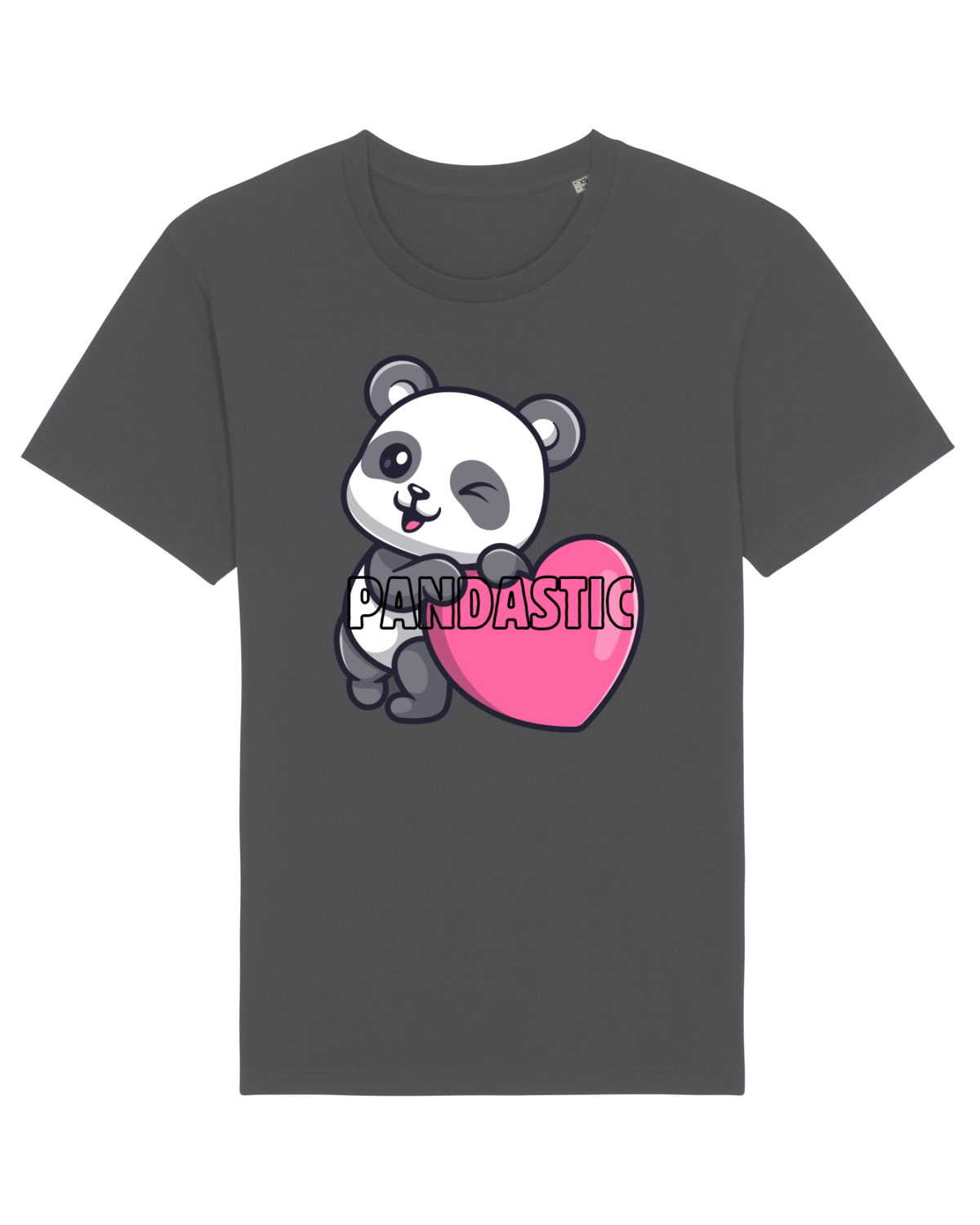 Tricou mânecă scurtă Unisex Rocker Anthracite