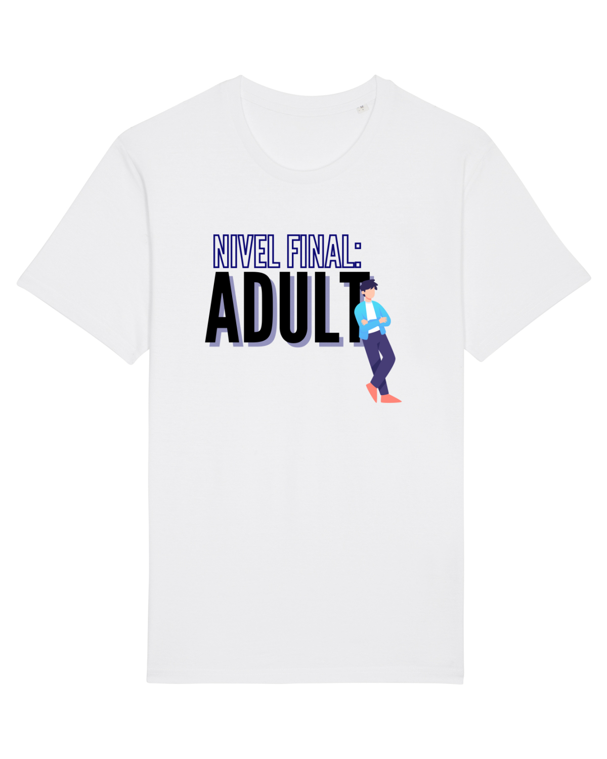 Tricou mânecă scurtă Unisex Rocker White