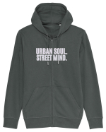 Urban soul. Street minde. Hanorac cu fermoar Unisex Connector