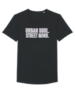 Urban soul. Street minde. Tricou mânecă scurtă guler larg Bărbat Skater