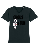 Chaos and fun Tricou mânecă scurtă guler V Bărbat Presenter