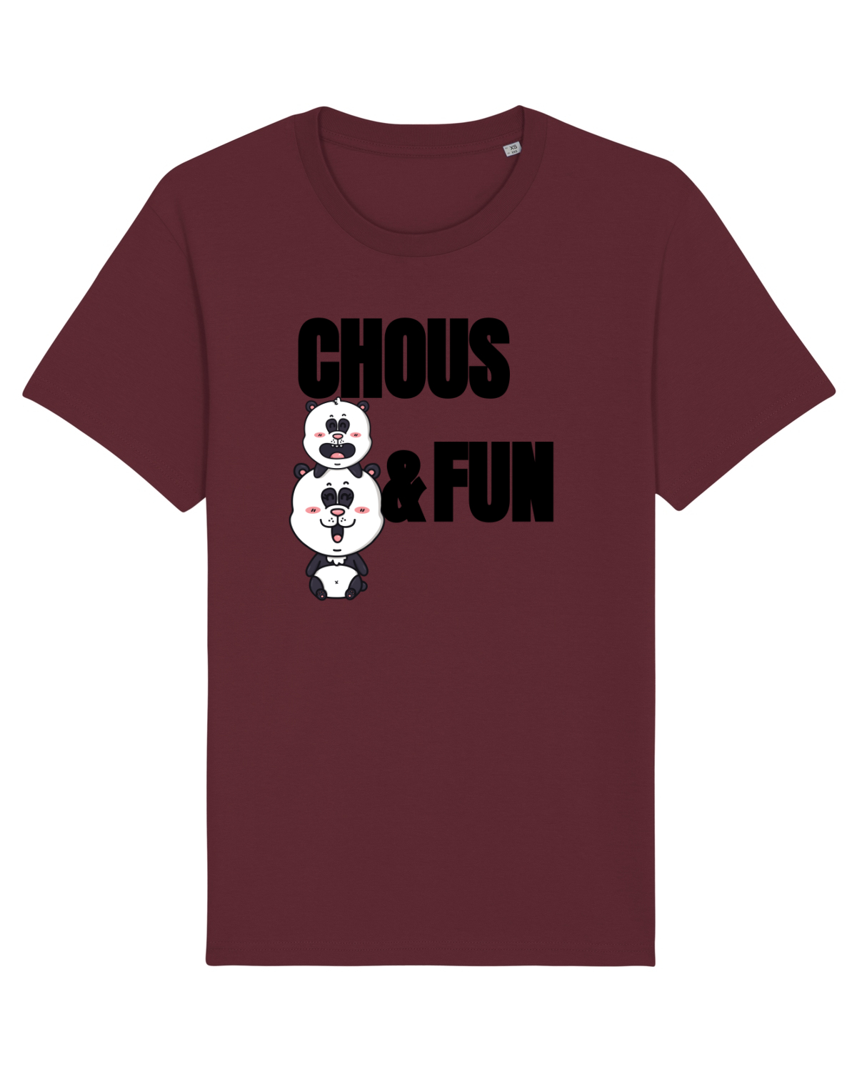 Tricou mânecă scurtă Unisex Rocker Burgundy