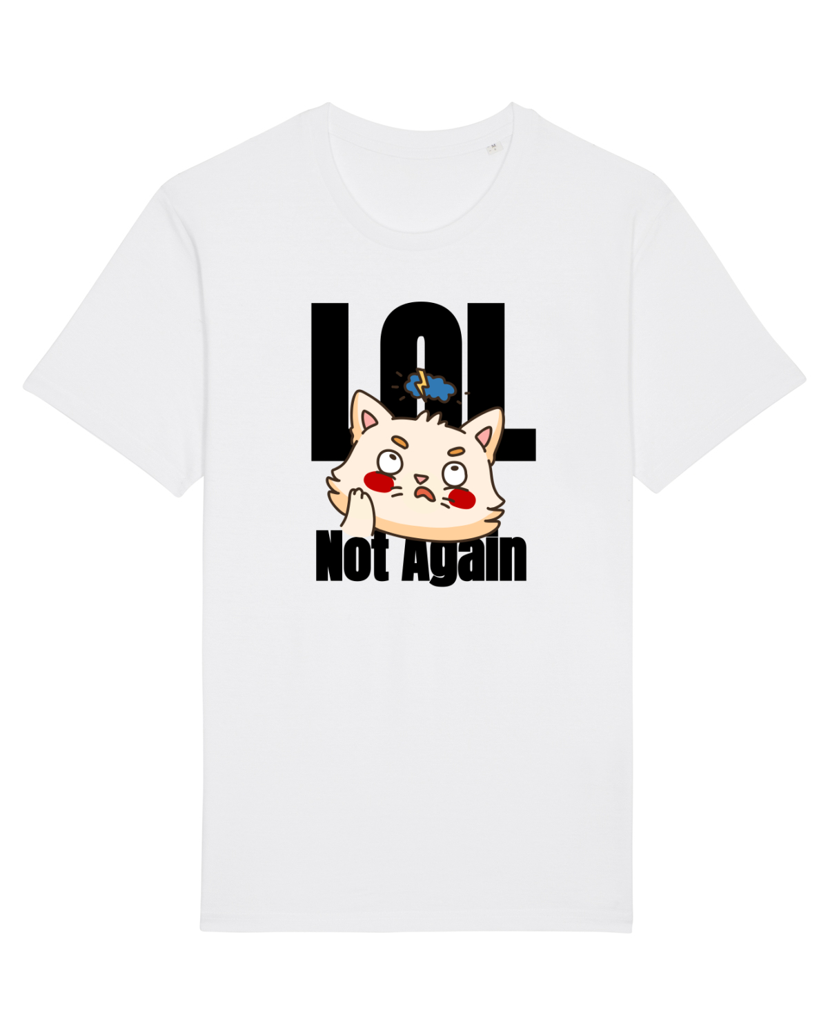 Tricou mânecă scurtă Unisex Rocker White