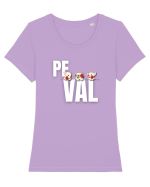 Pe val Tricou mânecă scurtă guler larg fitted Damă Expresser