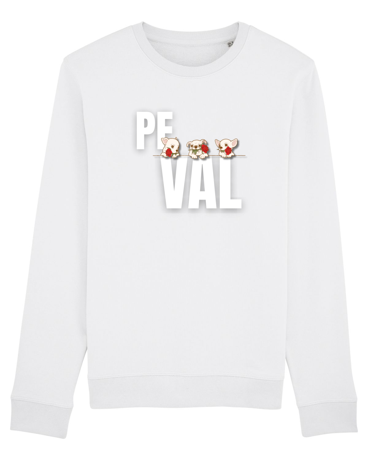 Bluză mânecă lungă Unisex Rise White