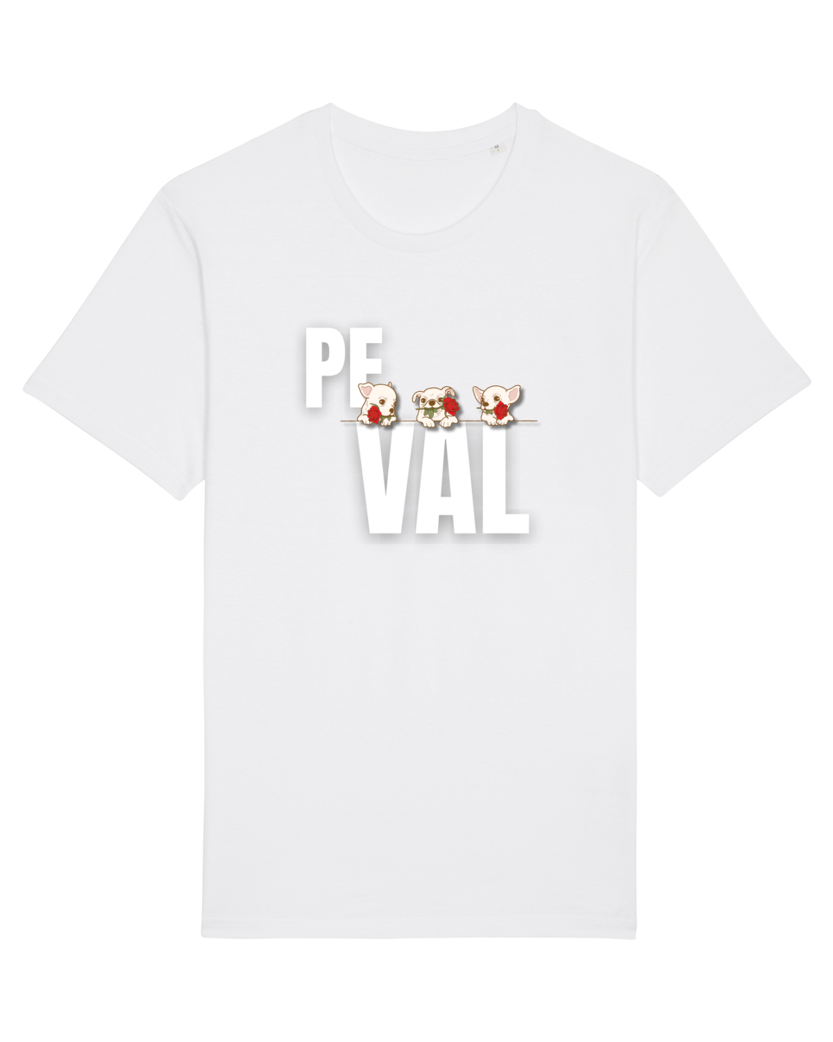 Tricou mânecă scurtă Unisex Rocker White