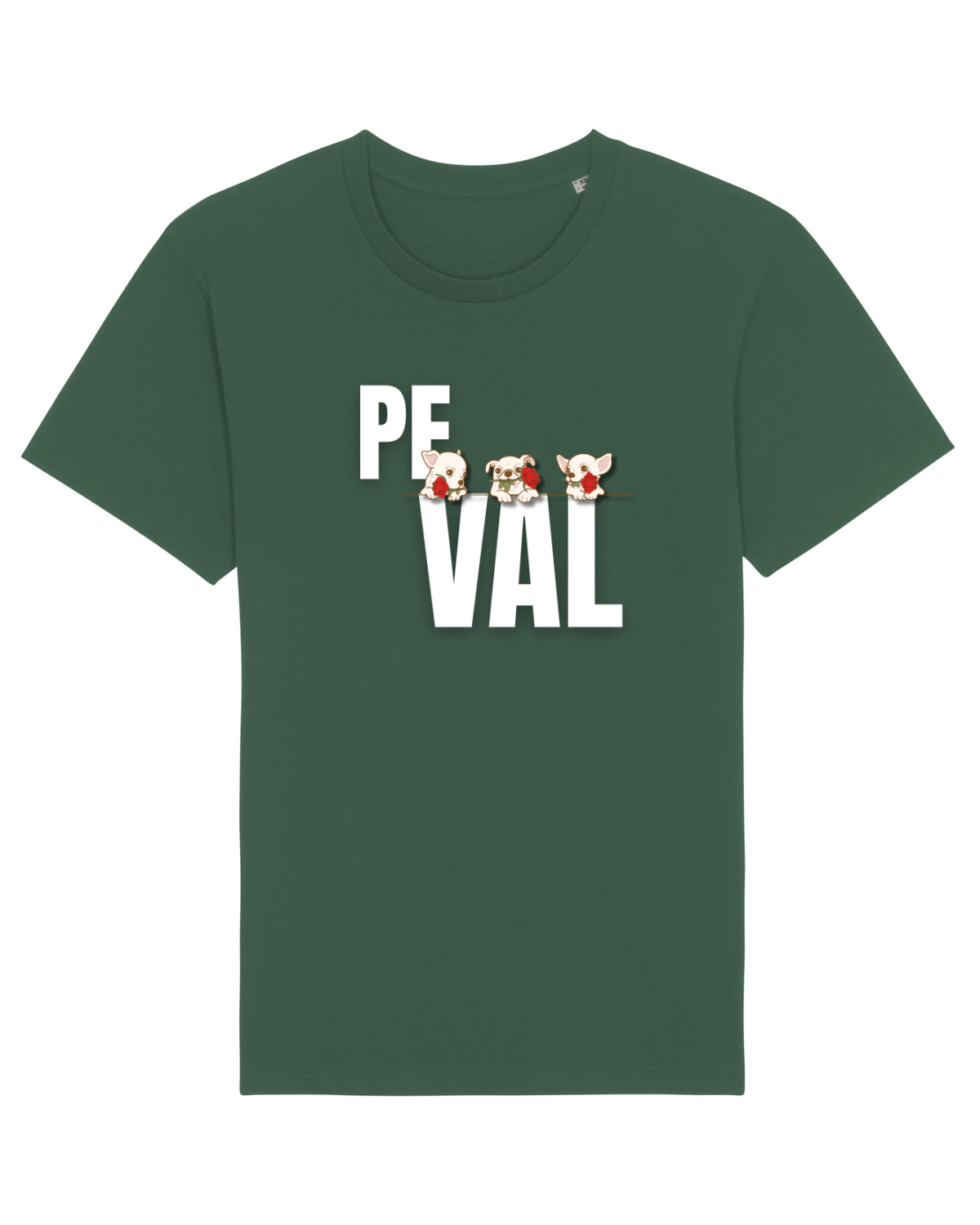 Tricou mânecă scurtă Unisex Rocker Bottle Green