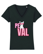 Pe val Tricou mânecă scurtă guler V Damă Evoker